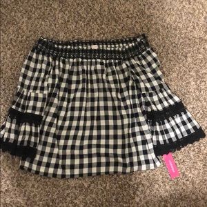 Target Gingham Off-the-shoulder top